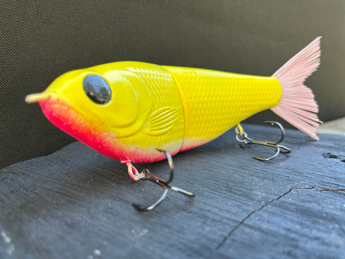 Pink lemonade glide bait (7 inch)
