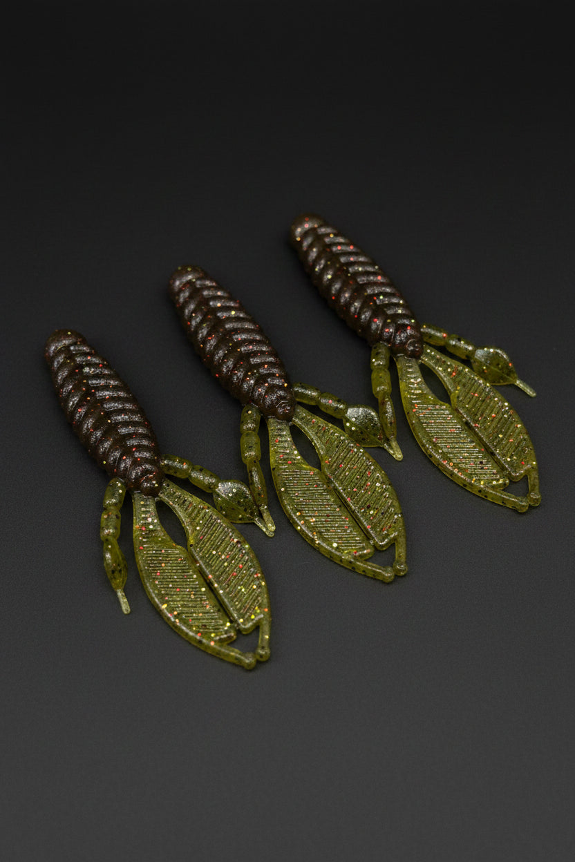 beaver tail fishing lure 4 inch Beaver tail (4 pack) – MuggaBaits